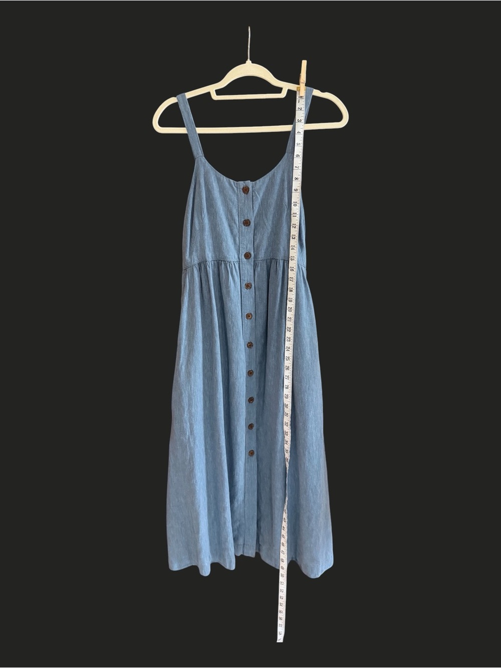 NWT PATAGONIA Garden Island Dress Still Blue Midi Denim Hemp XS - Picture 13 of 15